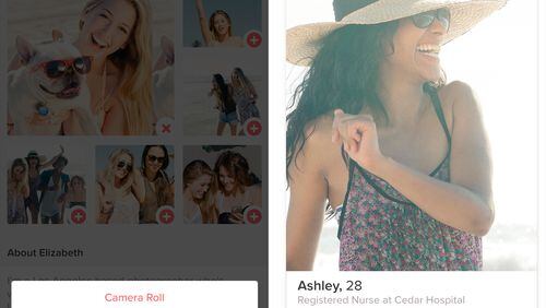 Popular dating app Tinder allows users to inform potential mates of what they do for a living. (Tinder/TNS)