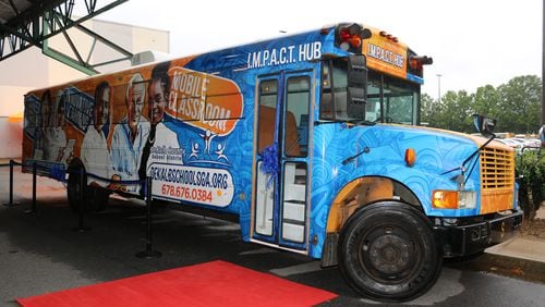 DeKalb County School District launched its on-the-go classroom, called a "Mobile Impact Learning Hub," this week. Photo courtesy of DeKalb County School District