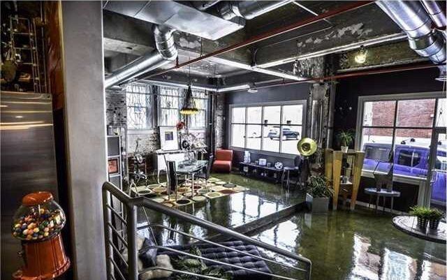 A private entrance industrial loft priced at $500K in Atlanta's Castleberry Hill