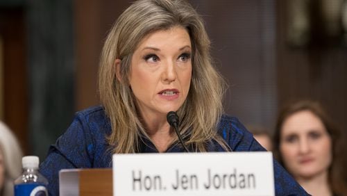 Georgia Sen. Jen Jordan, D-Atlanta, testifies before the Senate Judiciary Committee on April 9, 2019. Photo courtesy of the U.S. Senate Photographic Studio.