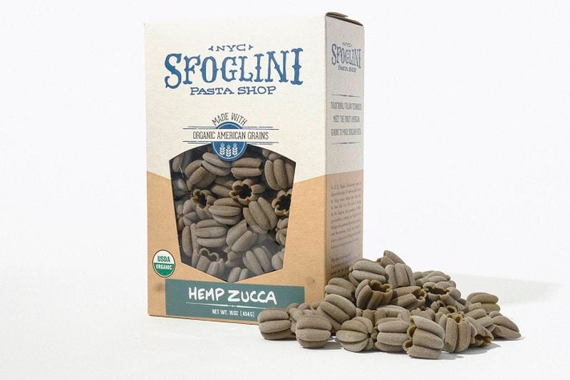 Earthy, nutty hemp-based pasta from JD Farms and Sfoglini. (MUST CREDIT: Evan Ortiz/Bloomberg)