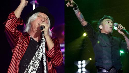 Def Leppard, led by lead singer Joe Elliott, and Journey, with Arnel Piveda as lead singer since 2007, are pairing up for a stadium tour in 2024 that stops at Truist Park July 13, 2024. AJC FILE PHOTOS