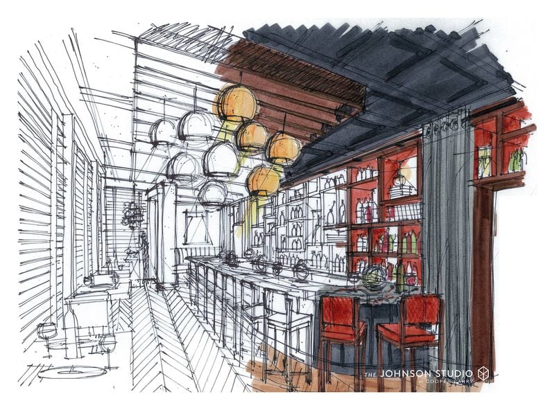  Kaiser’s Chop House rendering. Credit: The Johnson Studio at Cooper Carry.