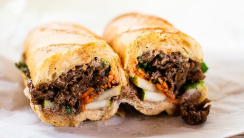 The Bo-Mi, one of the more classic takes on the banh mi at a new Vietnamese joint called Bun Mi in south Buckhead.