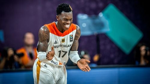 Dennis Schroder had 21 points and eight assists to help Germany to an 84-81 win over France in the EuroBasket 2017 Tournament. Photo courtesy of FIBA.