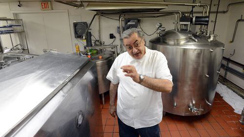 Ron Marks, the founder/owner of Greek yogurt venture AtlantaFresh, showed off his Peachtree Corners operation in 2013. Whole Foods boosted his business, but later dropped out of its contract. HYOSUB SHIN / HSHIN@AJC.COM