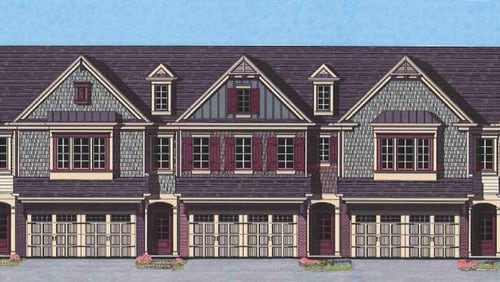 This is a rendering of a townhome project that could come to Stonecrest.