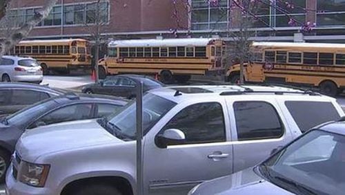 A middle school student was rushed to the hospital Wednesday. (Credit: Channel 2 Action News)
