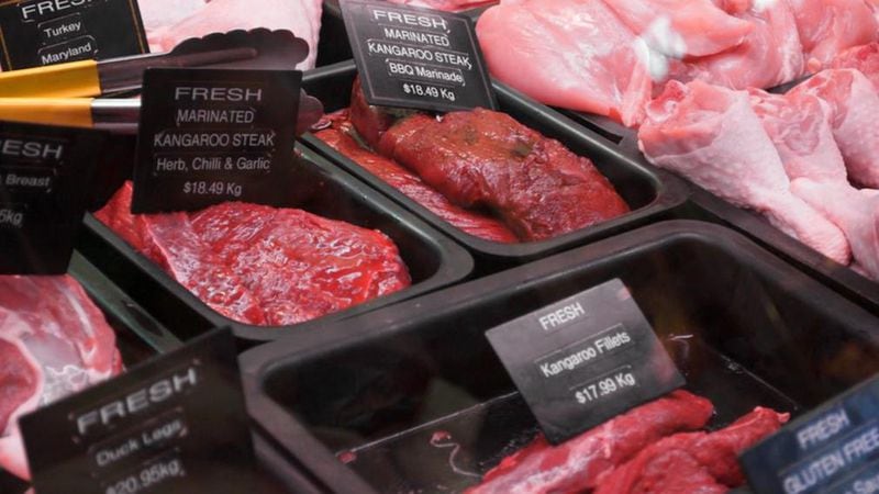 Kangaroo meat was mixed in with the beef in chili served to students in a Nebraska school district last week. The superintendent apologized and said it would never happen again.