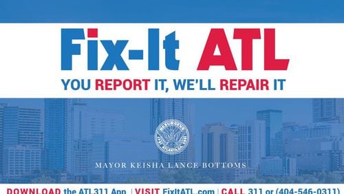 City officials say Fix-It ATL, a focused operational program, accelerates the repair of potholes