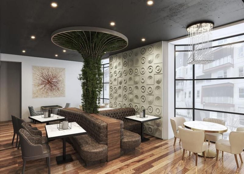 A rendering of the main dining room at Steak Market. / Courtesy of Steak Market