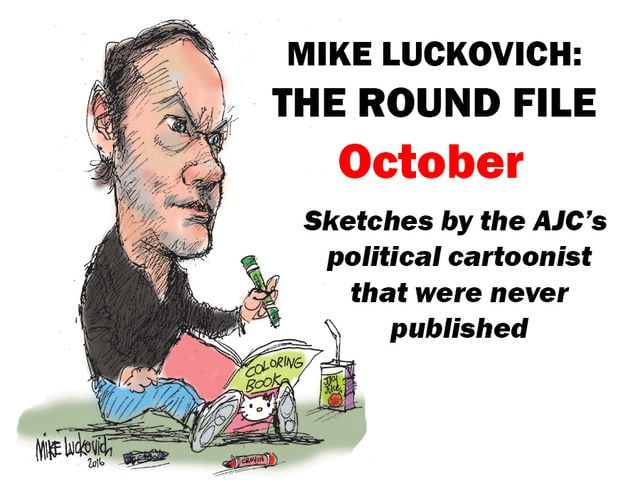 Luckovich Round File for October