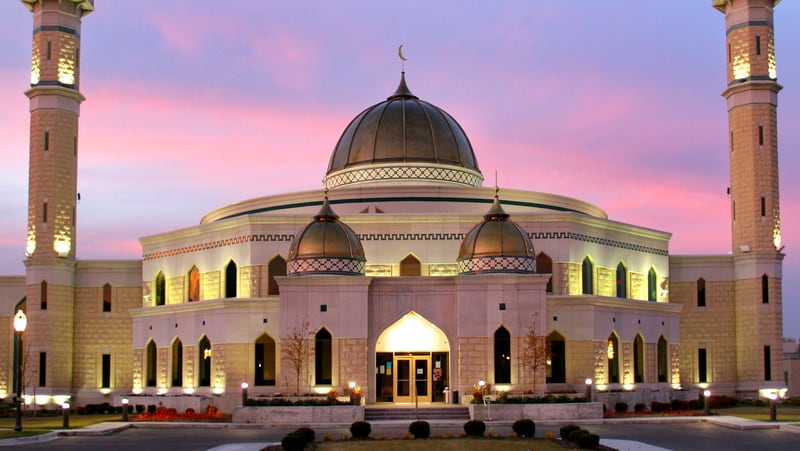 The Islamic Center of America mosque in Dearborn, Michigan.