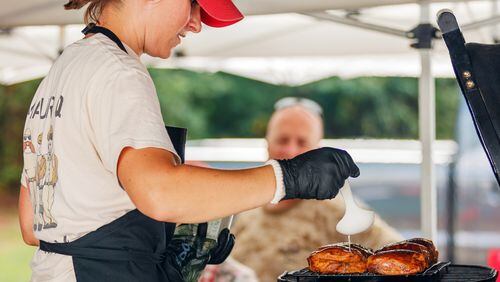 Bring the wet wipes! It’s time for Kennesaw’s annual Pigs and Peaches barbecue festival. Contributed