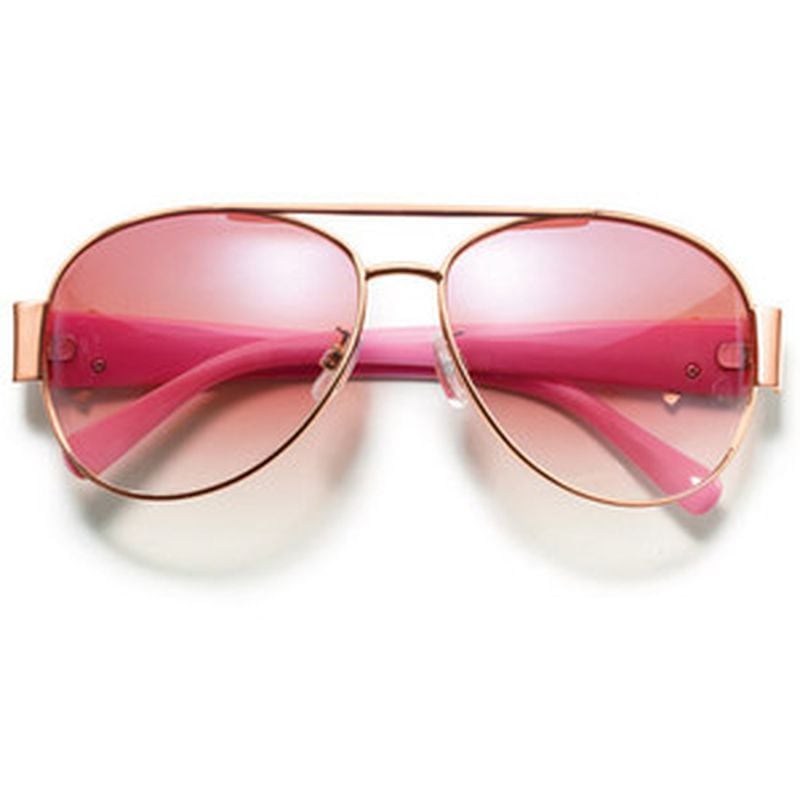 Avon's Breast Cancer Aviator sunglasses cost $12 and 20% of the net profits ($2.40) will be donated to the Avon Breast Cancer Crusade. The glasses and a range of other items to support breast cancer awareness are available at avon.com.