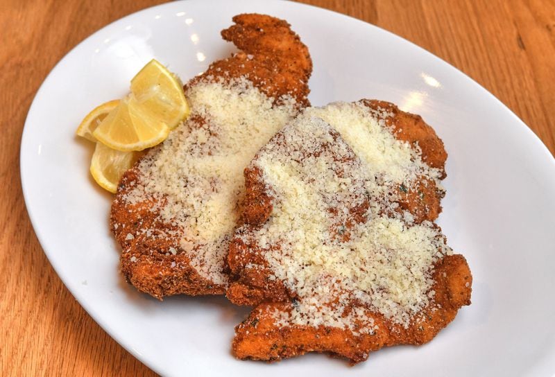 Chicken Cutlets with lots of Grana Padano and lemon. CONTRIBUTED BY CHRIS HUNT PHOTOGRAPHY