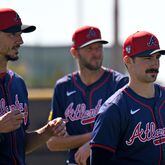 Charlie Morton and Chris Sale will join Spencer Strider (right) in Braves' starting pitching rotation.