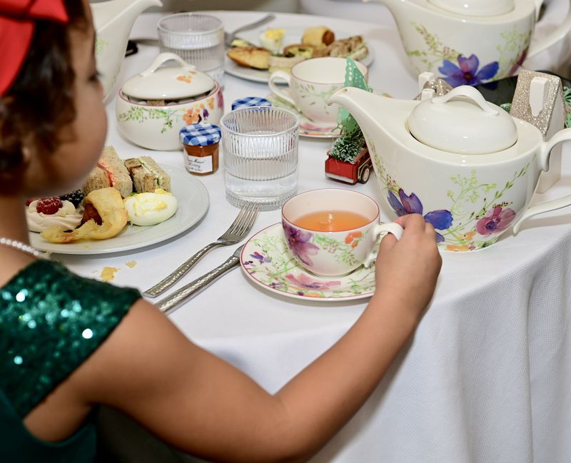 It’s teatime at the Waldorf Astoria Buckhead where families can enjoy specialty teas and sweet treats, meet the Easter bunny, go on a garden egg hunt and more. 
(Courtesy of Kimberly Evans)