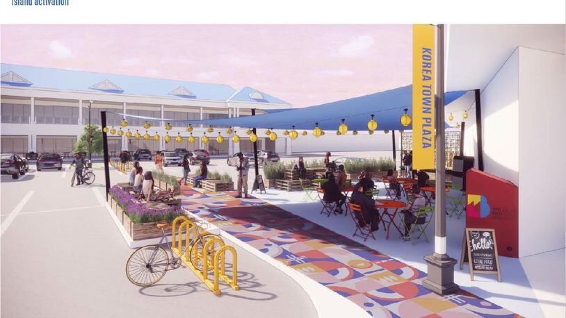 Until July 28 or when all the funds are spent, federal grants will be given by Doraville city officials to qualifying city businesses to help them improve their look. (Rendering courtesy of Lord Aeck Sargent)