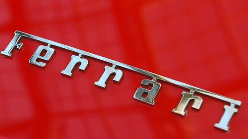 A Ferrari logo.  (Photo: Antoine Antoniol/Getty Images)