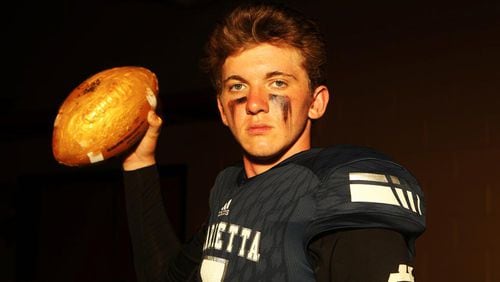 Marietta quarterback Harrison Bailey, an AJC Super 11 pick, is a big reason for the Blue Devils’ No. 1  preseason ranking. He is committed to Tennessee.