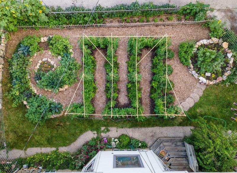 Trimble suggets that gardens can be both functional and produce food for the table, while also looking beautiful, as in this Wisconsin garden.
(Courtesy of Derek Trimble)