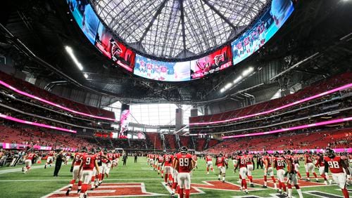The Falcons are playing in a new stadium but the crowds in Mercedes-Benz Stadium have not been loud.