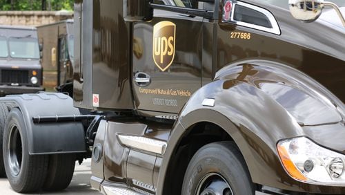 UPS compressed natural gas truck. Source: UPS