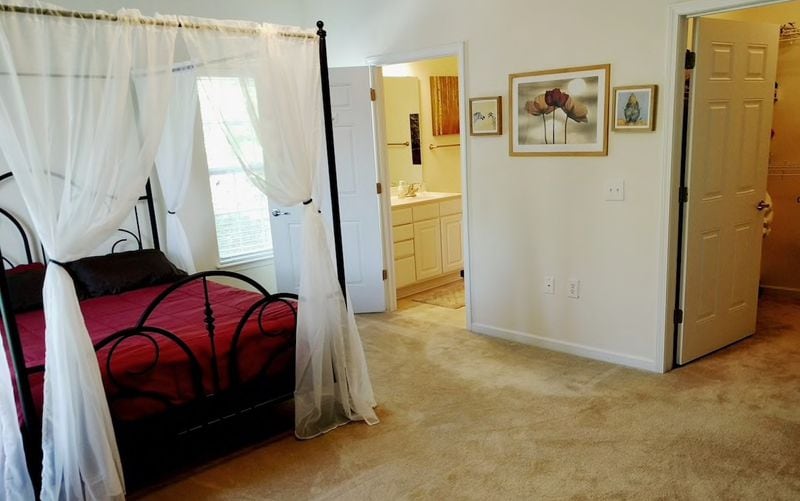 This large private room comes with all the comforts of home.