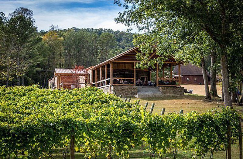 Artyści w pracy w Północnej Georgii: Bear Claw Winery w Blue Ridge