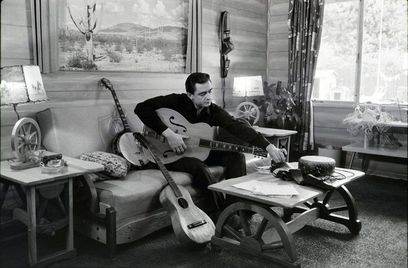 Johnny Cash at his home in California, 1960. Credit: Sony Music Archives