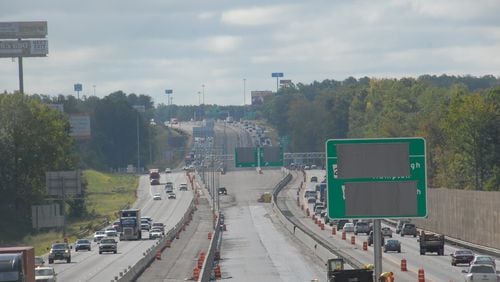 The south metro express lanes on Interstate 75 are set to open at the end of January. Courtesy of GDOT