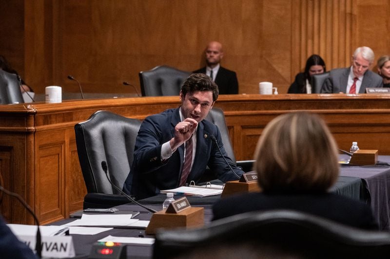 U.S. Sen. Jon Ossoff, D-Ga., (pictured) and Senate Republican Leader Mitch McConnell introduced legislation Thursday that would make the Federal Bureau of Prisons director a position that must be confirmed by the Senate. (Haiyun Jiang/The New York Times)