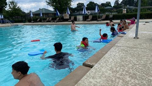 Through Sept. 4, the Flowers Park Pool in Doraville is open most days through July 30 - except Mondays - and from July 31 to Sept. 4 except Mondays through Fridays. (Courtesy of Doraville)