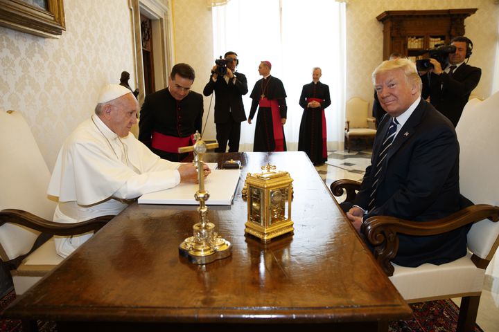 Trumps meet Pope Francis at Vatican