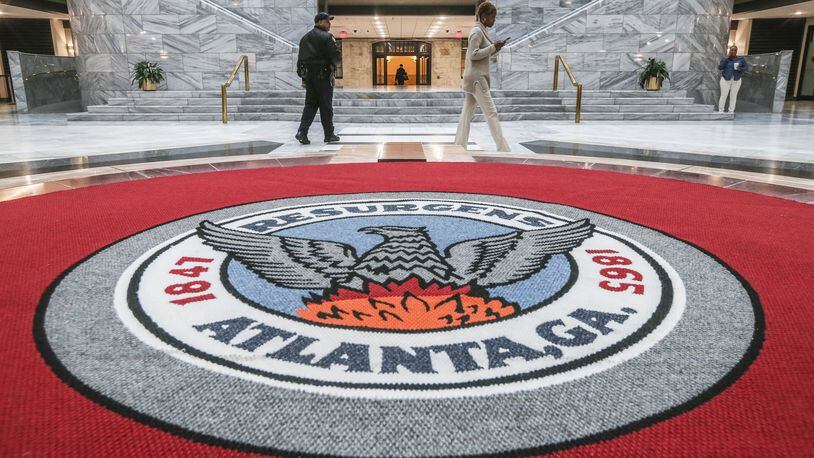 The inside of Atlanta City Hall. JOHN SPINK/JSPINK@AJC.COM