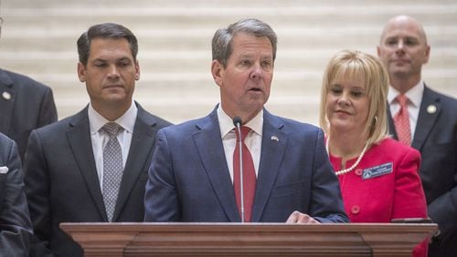 Gov. Brian Kemp is nearing a decision on whether to welcome refugees to Georgia. (Alyssa Pointer/Atlanta Journal Constitution)