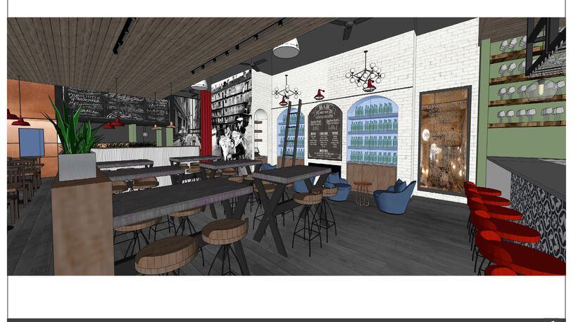 A rendering of Eataliano Kitchen at  the Battery Atlanta. / Rendering courtesy of the Battery Atlanta