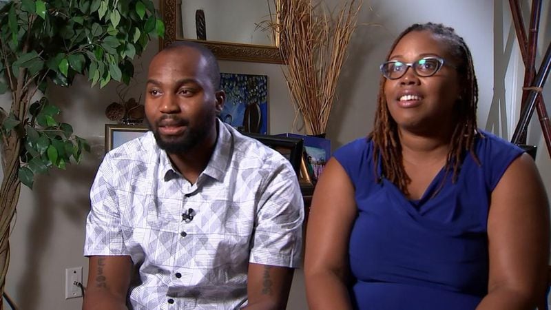 Danielle Reid says she and her husband, Kadarius Reid, struggled earlier this year with their 2014 Kia Sorento when was driving it on I-20 in Fulton County. Kadarius Reid pulled over to the side of the road and smoke began to billow from the engine compartment. Then there was an explosion and the vehicle was fully engulfed in flames, Danielle Reid said her husband said. Only a few months earlier a dealership had put in a replacement engine because of problems with the old one. (WSB-TV)