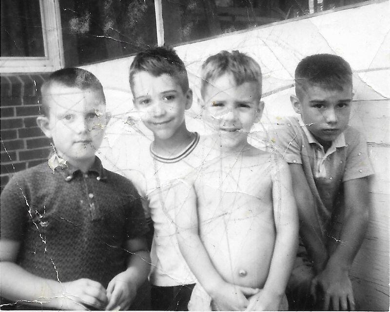 The King brothers recruited neighborhood kids for the Hope Avenue Fourth of July parade in Athens’ Five Points area. Seen in this rather timeworn shot from the early 1960s are (from left) Gary Gordon, Bill King, Jonathan King and Chip Condon. CONTRIBUTED BY THE KING FAMILY