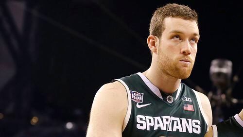 The Atlanta Hawks had signed Michigan State’s Matt Costello as an undrafted free agent. (Michael Conroy/AP)