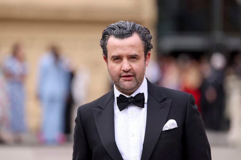 Daniel Mays poses for photographers upon arrival at the Olivier Awards on Sunday, April 14, 2024, in London. (Photo by Vianney Le Caer/Invision/AP)