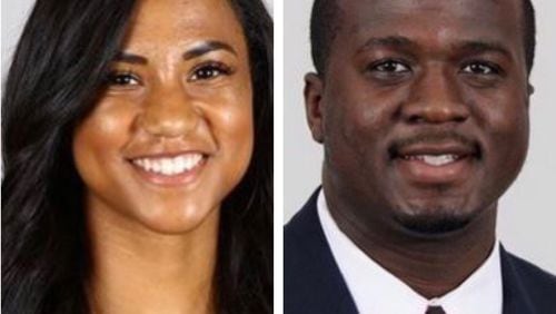 Georgia football recruiting staffers Dacia King (L) and Lukman Abdulai resigned in the wake of their involvement in Level III violations committed under their watch.