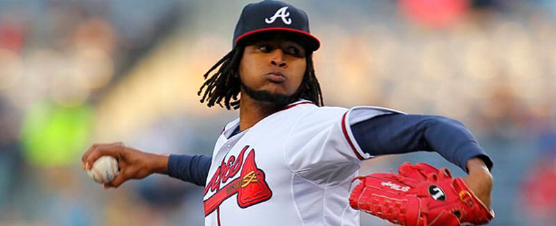 Atlanta Braves starting pitcher Ervin Santana delivers during the first inning of the baseball game against the New York Mets, Wednesday, April 9, 2014, in Atlanta. (AP Photo/Todd Kirkland) Santana has 20 strikeouts and three walks in 20 innings over his past three starts. Against the Mets, he's 3-0 with a 0.86 ERA in three career starts.