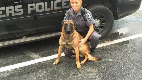 Officer Myra Scruggs says K9 Eddie has the back of lost victims.
