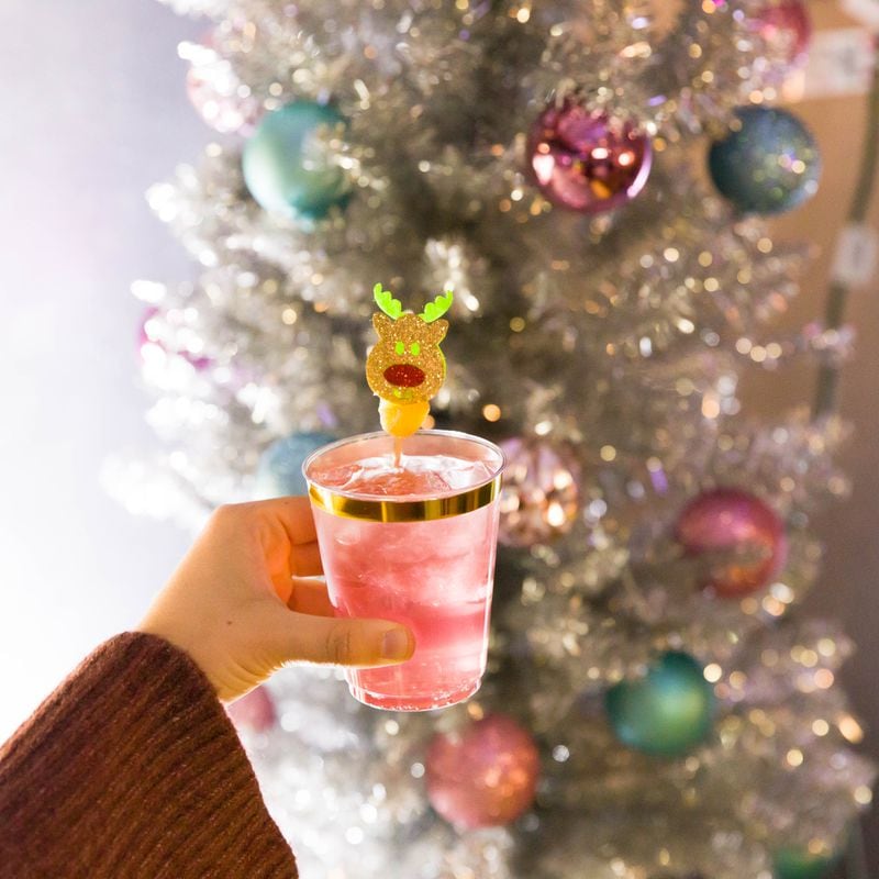 A cocktail from Santa's Secret 'Stache at Santa's Fantastical.