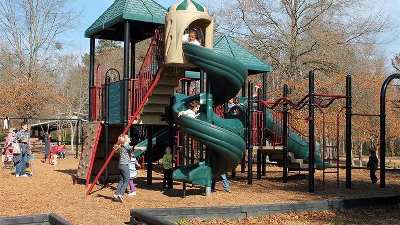 Lilburn will open the city’s new, expanded playground at Lilburn City Park following a ribbon cutting ceremony at 10 a.m. April 13. (Courtesy City of Lilburn)