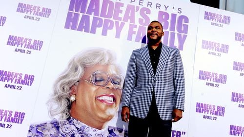 LOS ANGELES, CA - APRIL 19:  Writer/producer/director/actor Tyler Perry arrives at a screening of Lionsgate Films' "Tyler Perry's Madea's Big Happy Family" at the Cinerama Dome Theater on April 19, 2011 in Los Angeles, California.  (Photo by Kevin Winter/Getty Images)