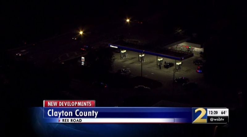 A man was shot Wednesday at a Chevron gas station in the 2600 block of Rex Road. He later died at a  hospital.