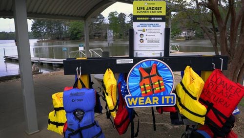 Seven life jacket loaner stations opened this week around the Chattahoochee Valley where people may borrow the life jackets at no cost, and then return them at the end of the day. (Photo Courtesy of Mike Haskey)